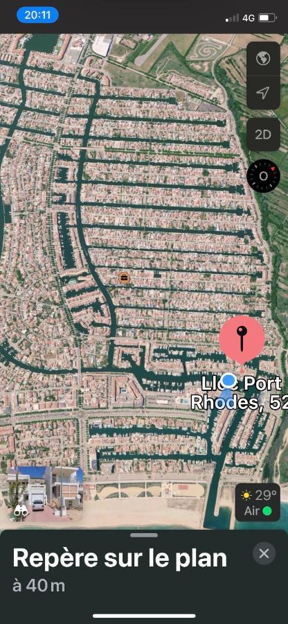 Апартаменты Apt Port Rhodes C, 2 Chbres, 2 Terrasses, Vue Sur Canal Principal De La Marina Et Sur Les Pyrenees Эмпуриабрава Экстерьер фото